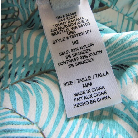 Tommy Bahama Reversible Swim Halter Bra Top Floral, size M - Picture 3 of 8